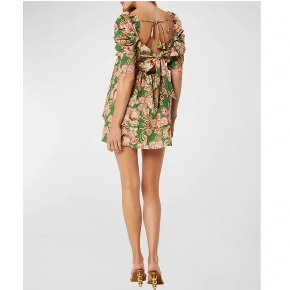 MISA Kate Tie-Back Floral Empire Mini Dress - NWT - Picture 4 of 4